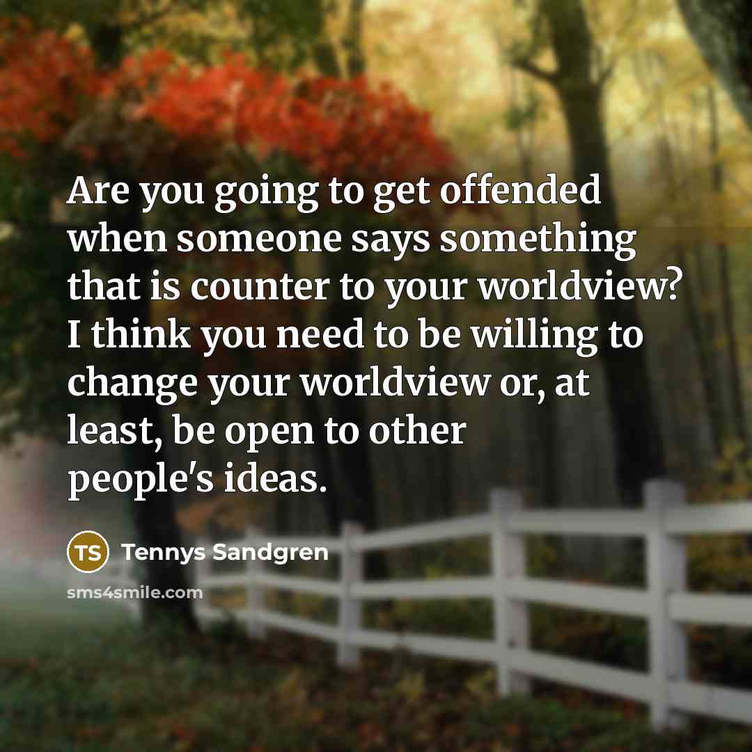 “Are you going to get offended when someone says something…” quote by Tennys Sandgren
