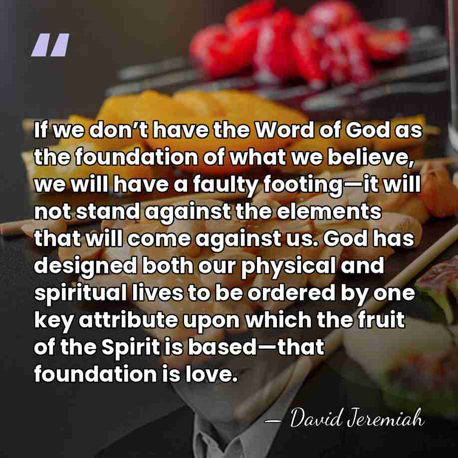 If we don’t have the Word of God as the foundation of&hellip; - David Jeremiah