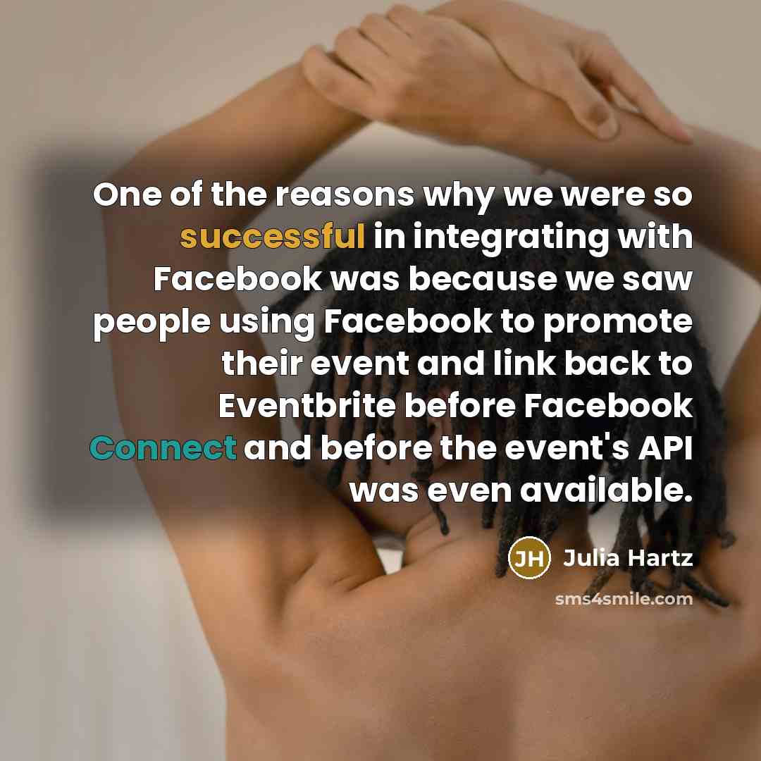 “One of the reasons why we were so successful in…” quote by Julia Hartz