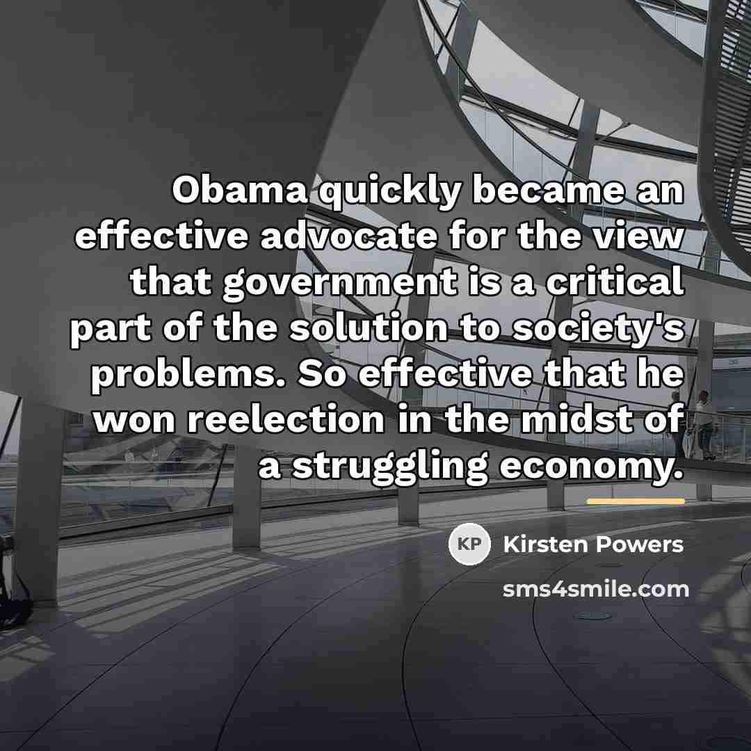 “Obama quickly became an effective advocate for the view that…” quote by Kirsten Powers