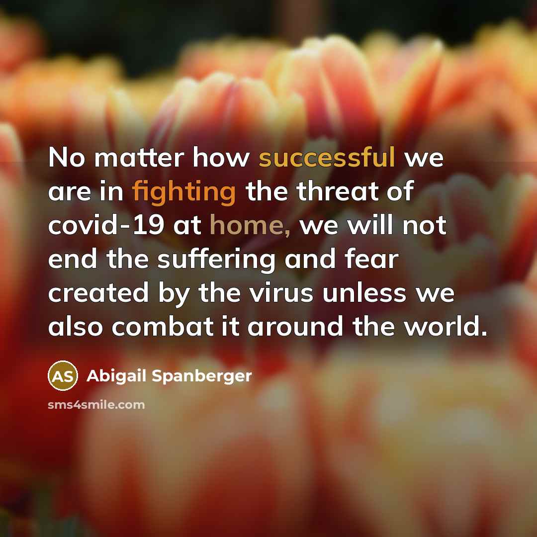 “No matter how successful we are in fighting the threat…” quote by Abigail Spanberger