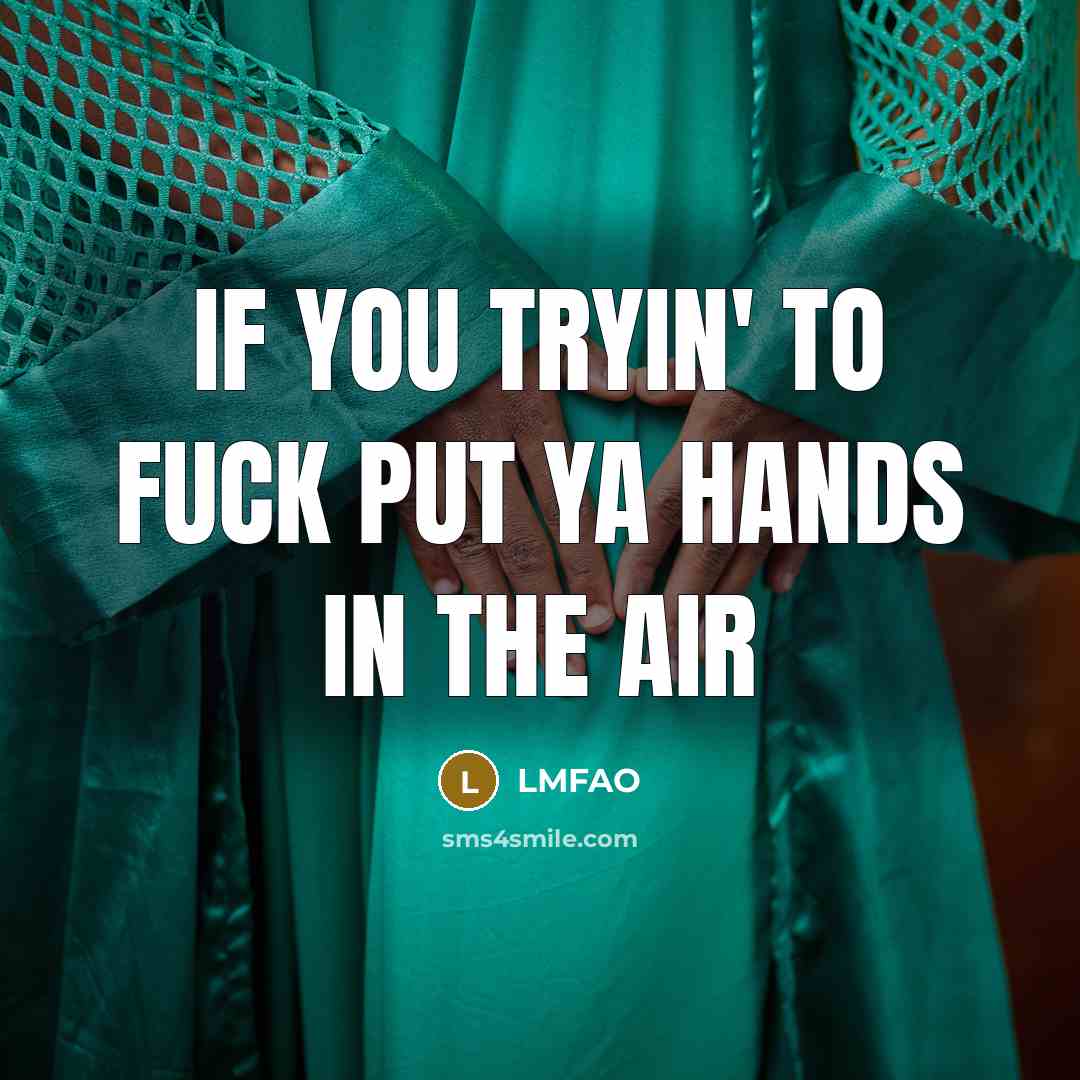 “If you tryin' to fuck put ya hands in the…” quote by LMFAO