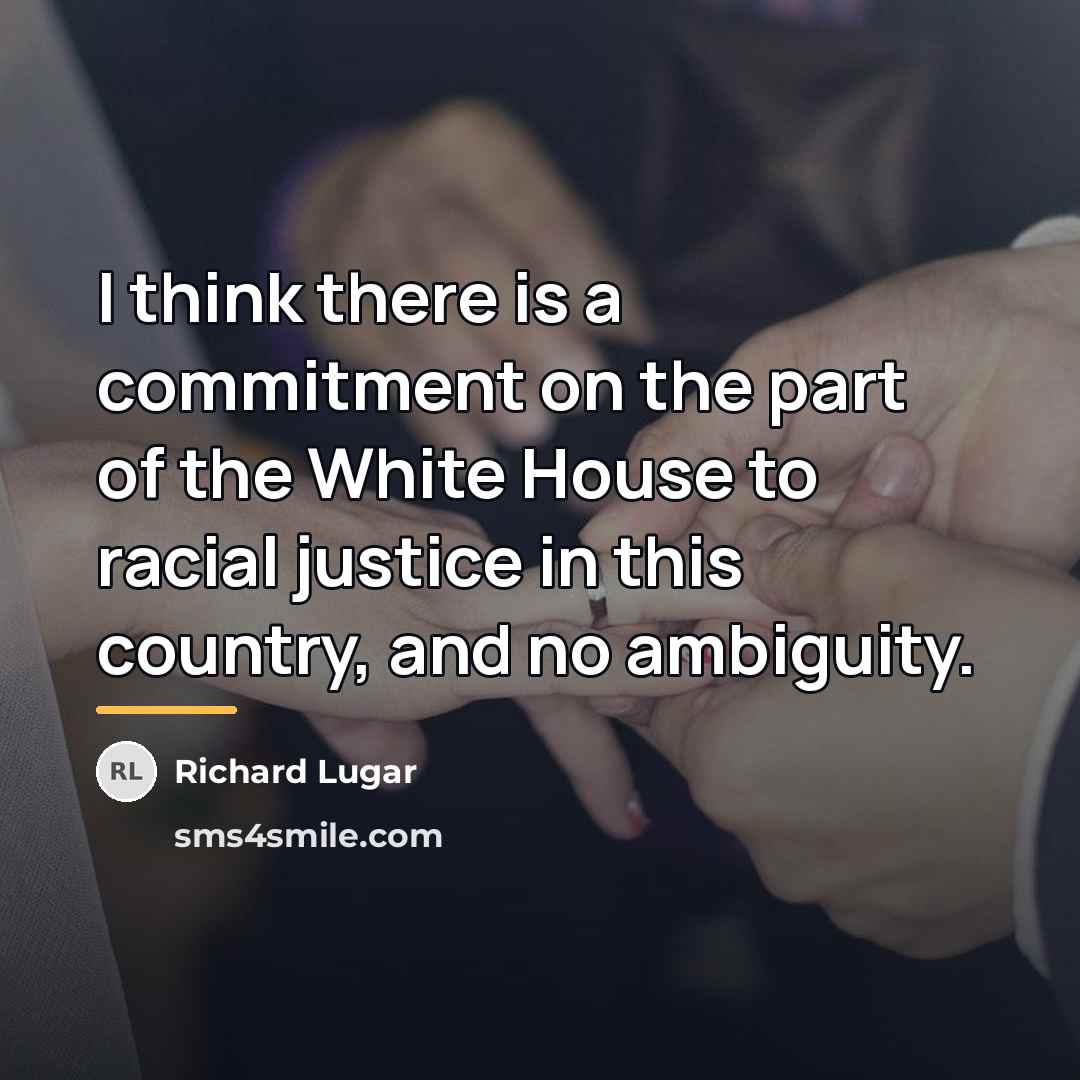 “I think there is a commitment on the part of…” quote by Richard Lugar