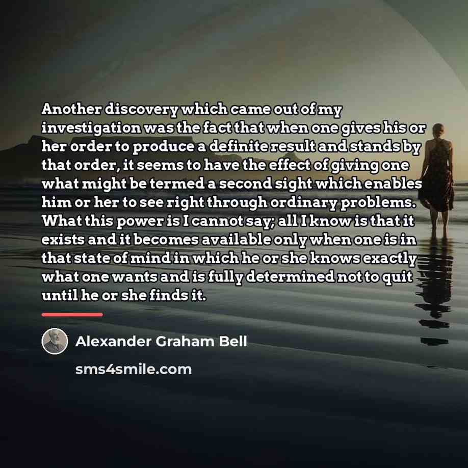 “Another discovery which came out of my investigation was the…” quote by Alexander Graham Bell