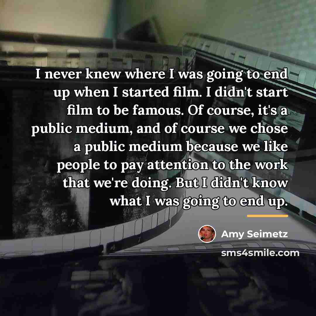 “I never knew where I was going to end up…” quote by Amy Seimetz