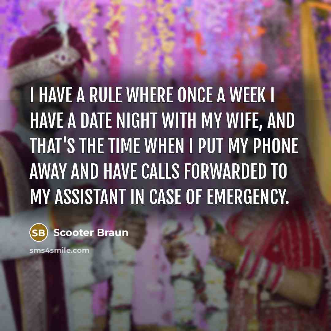 “I have a rule where once a week I have…” quote by Scooter Braun