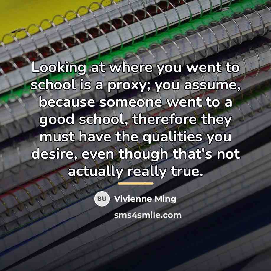 “Looking at where you went to school is a proxy;…” quote by Vivienne Ming