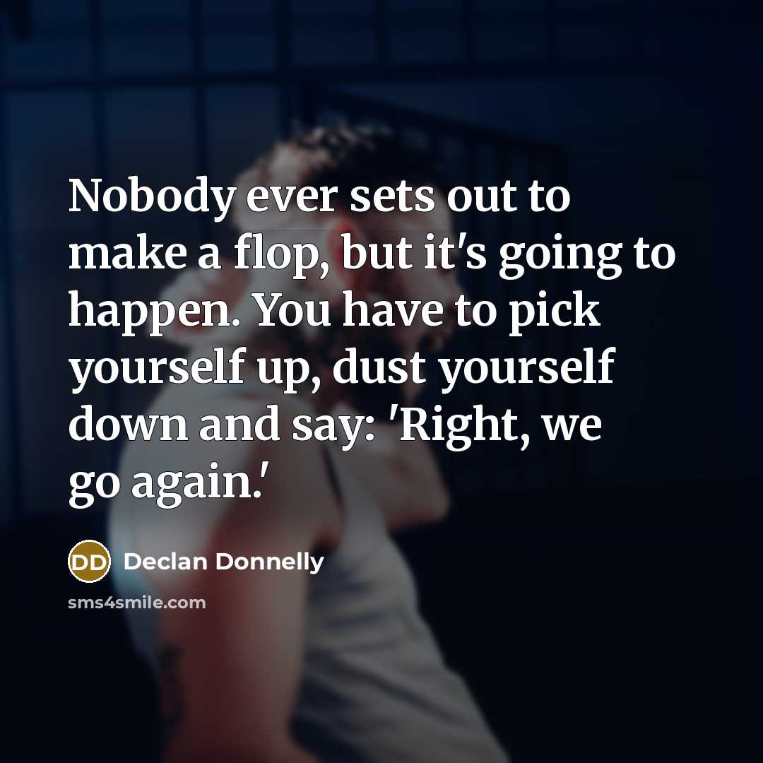 “Nobody ever sets out to make a flop, but it's…” quote by Declan Donnelly