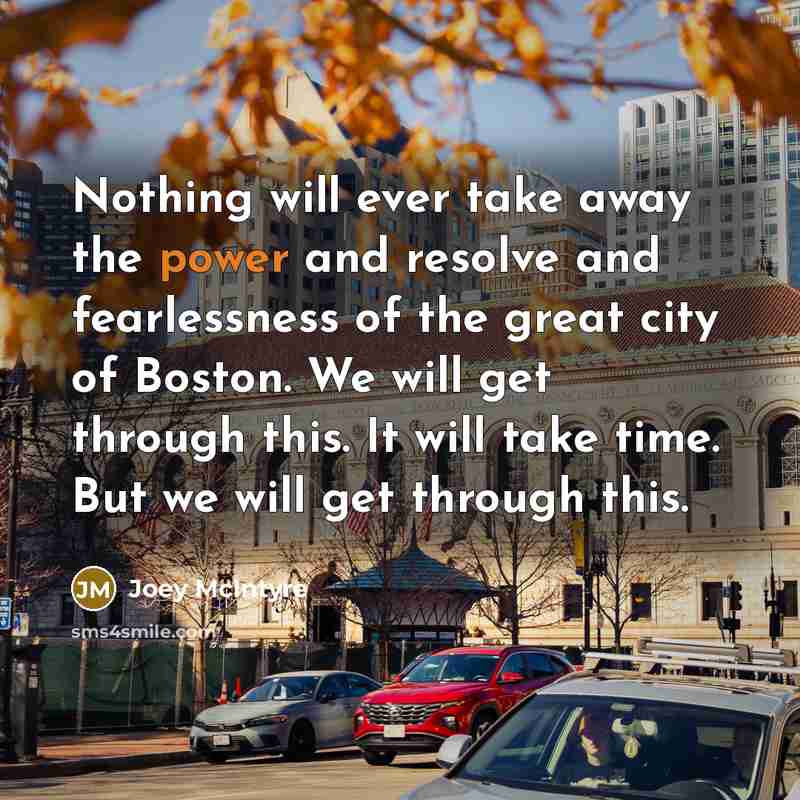“Nothing will ever take away the power and resolve and…” quote by Joey McIntyre