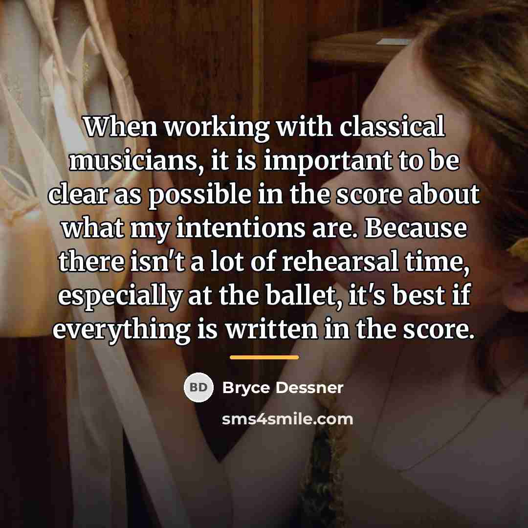 “When working with classical musicians, it is important to be…” quote by Bryce Dessner