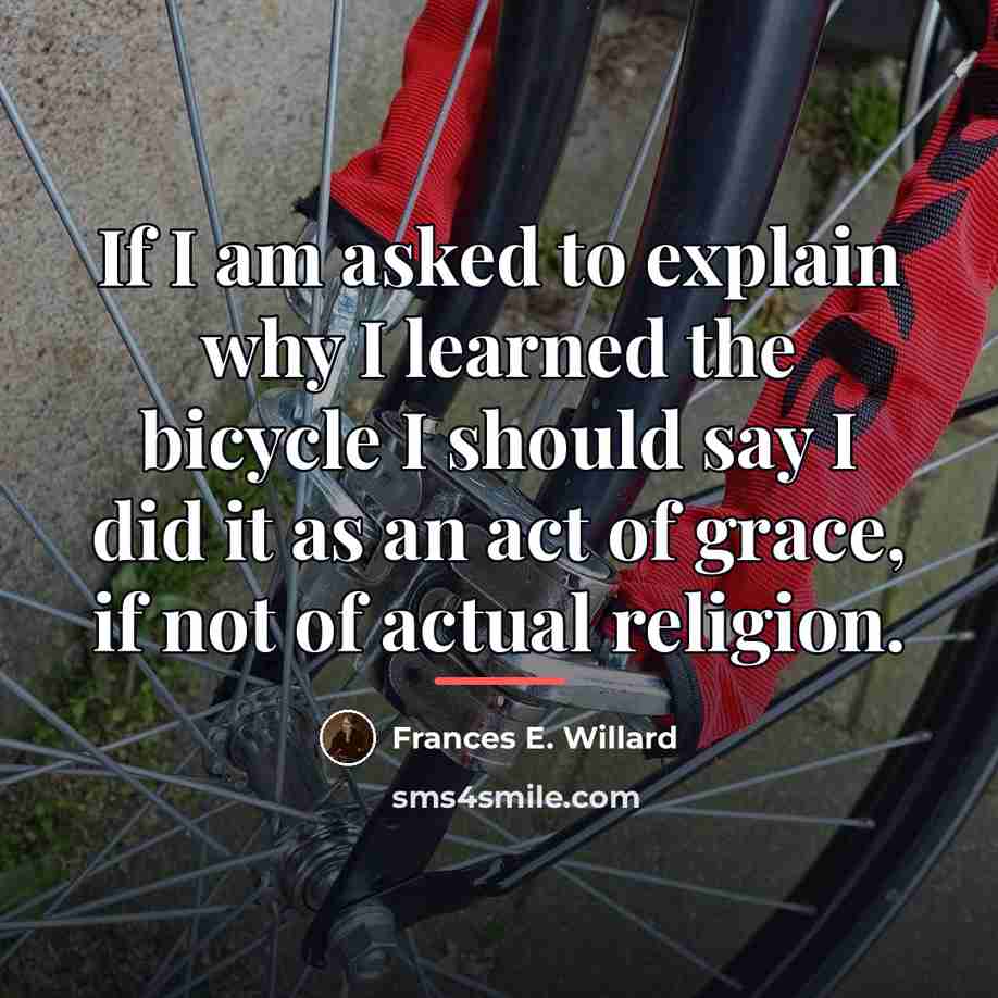 “If I am asked to explain why I learned the…” quote by Frances E. Willard