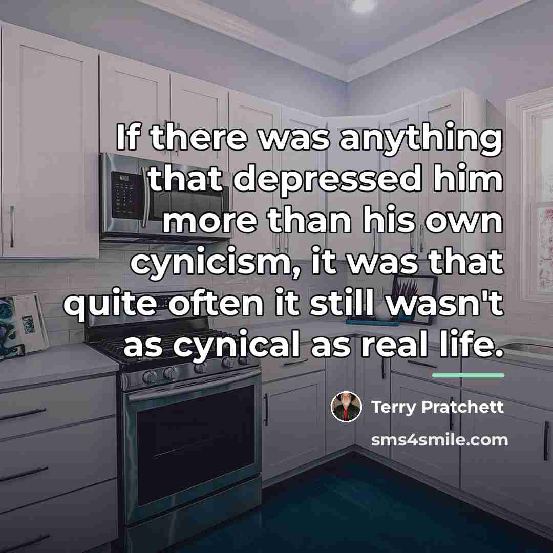 “If there was anything that depressed him more than his…” quote by Terry Pratchett