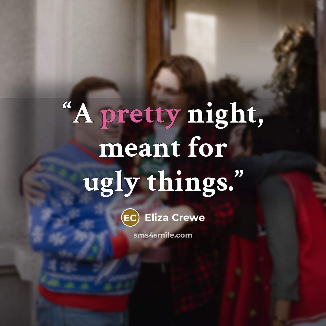 “A pretty night, meant for ugly things.” quote by Eliza Crewe