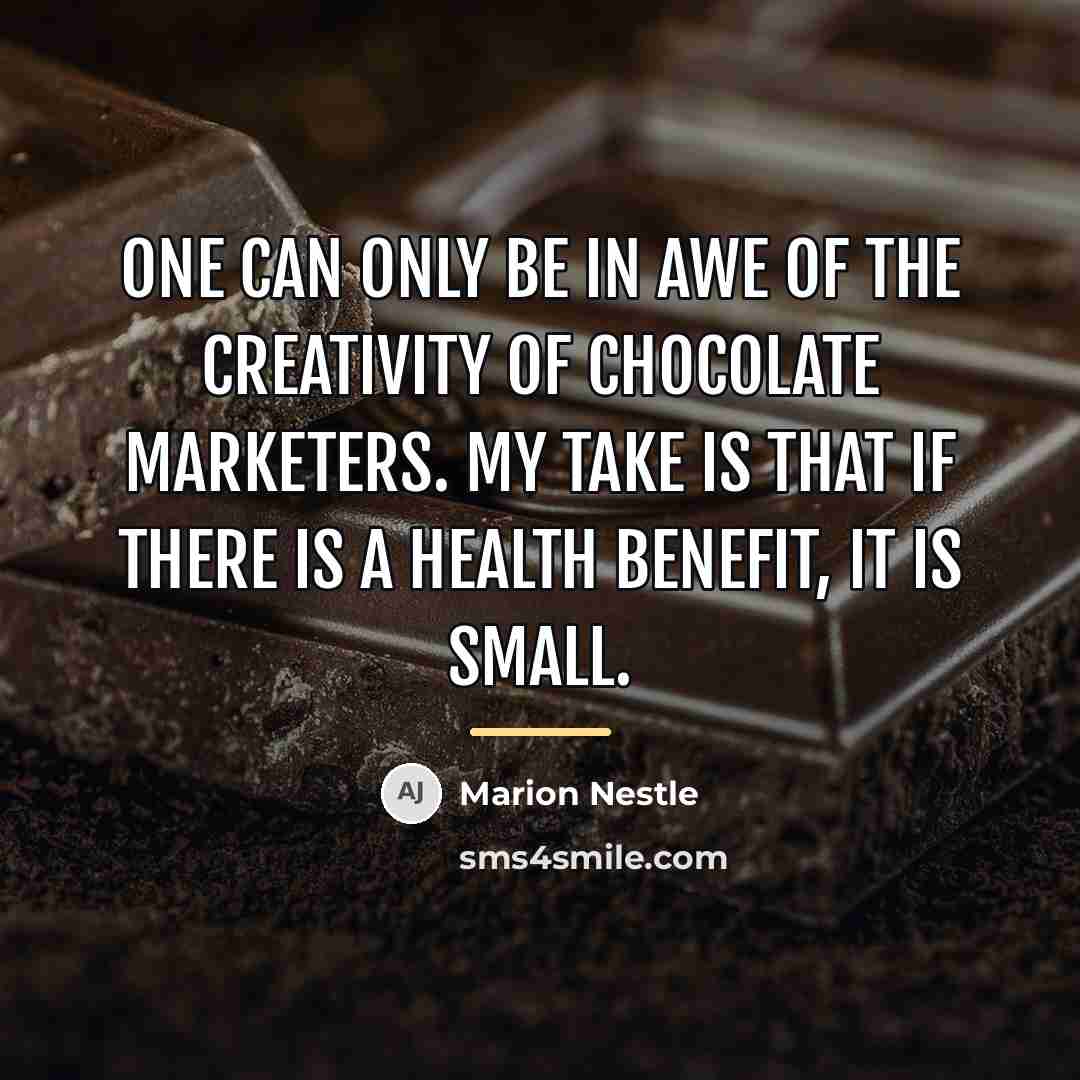 “One can only be in awe of the creativity of…” quote by Marion Nestle