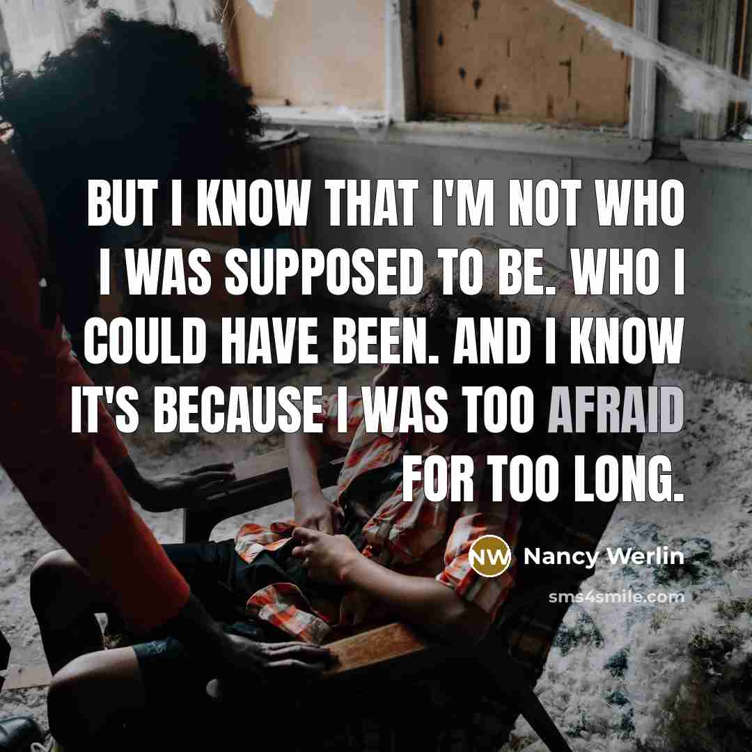 “But I know that I'm not who I was supposed…” quote by Nancy Werlin