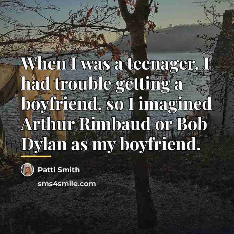 “When I was a teenager, I had trouble getting a…” quote by Patti Smith