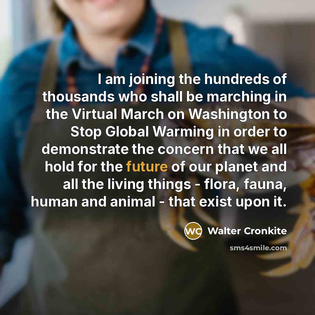 “I am joining the hundreds of thousands who shall be…” quote by Walter Cronkite