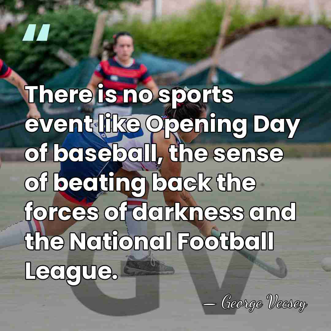 There is no sports event like Opening Day of baseball, the sense&hellip; - George Vecsey