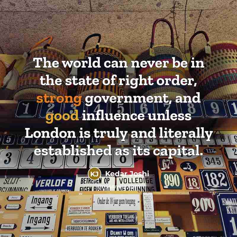 “The world can never be in the state of right…” quote by Kedar Joshi