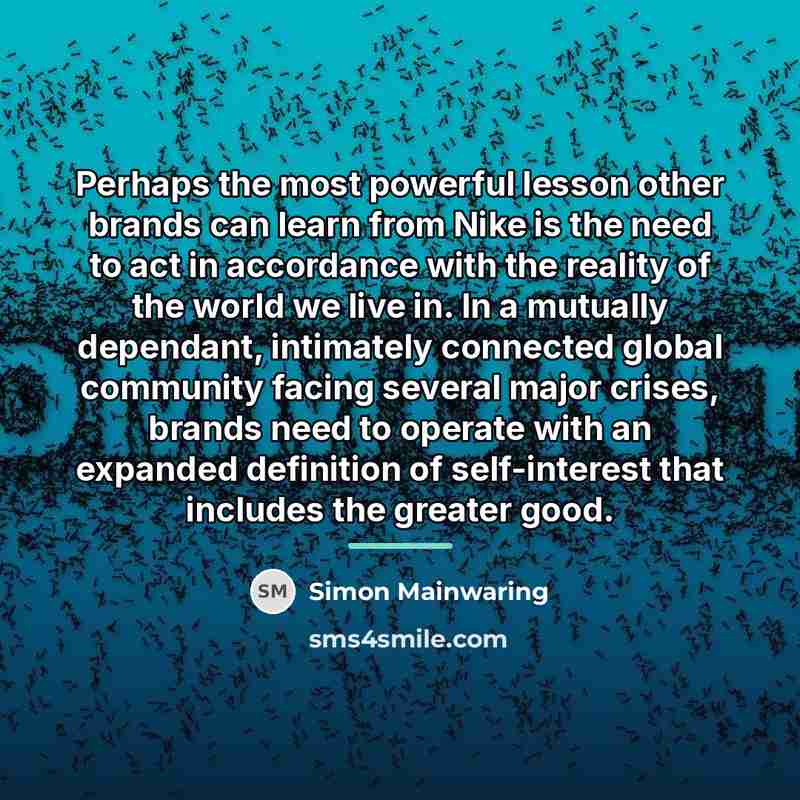 “Perhaps the most powerful lesson other brands can learn from…” quote by Simon Mainwaring