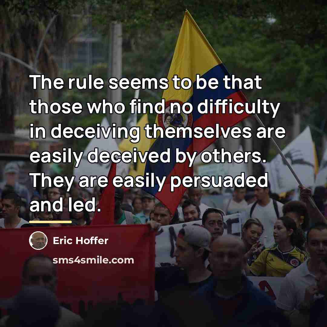 “The rule seems to be that those who find no…” quote by Eric Hoffer