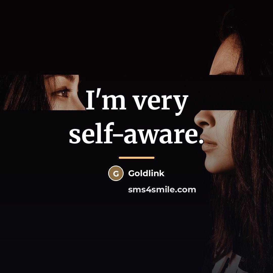 “I'm very self-aware.…” quote by Goldlink