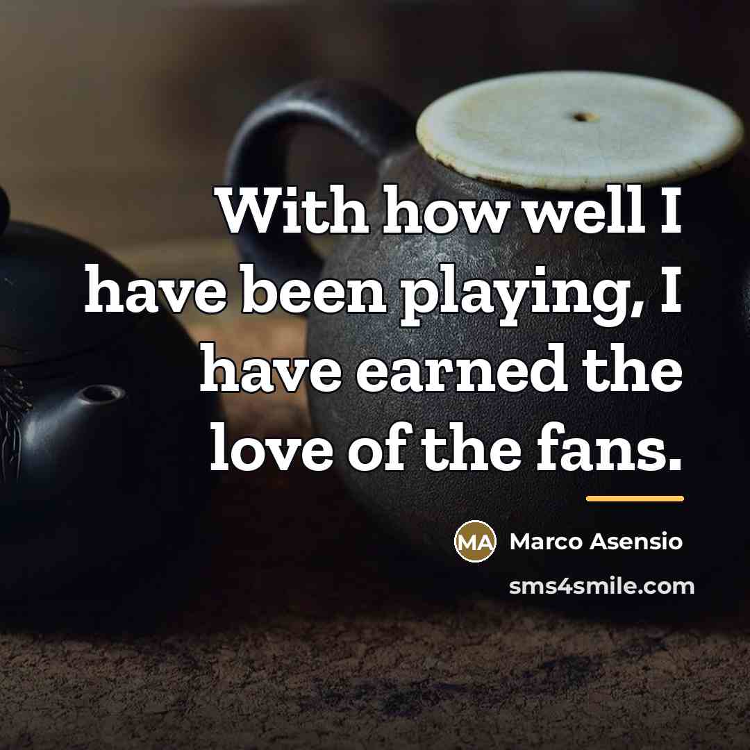 “With how well I have been playing, I have earned…” quote by Marco Asensio