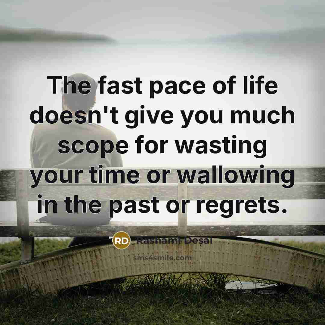 “The fast pace of life doesn't give you much scope…” quote by Rashami Desai