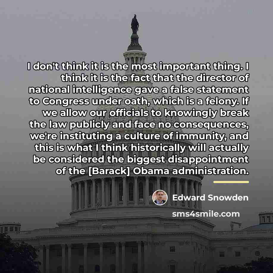 “I don't think it is the most important thing. I…” quote by Edward Snowden