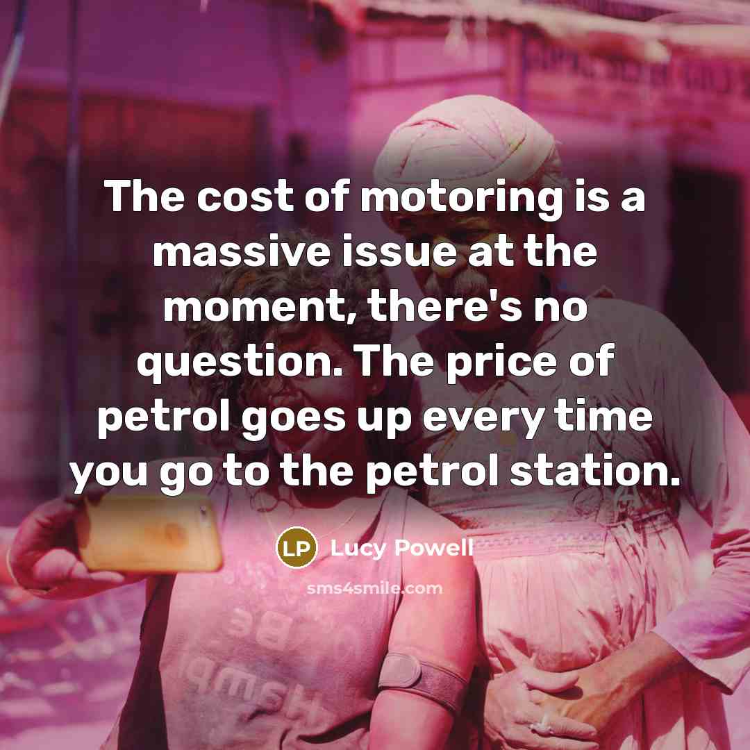 “The cost of motoring is a massive issue at the…” quote by Lucy Powell