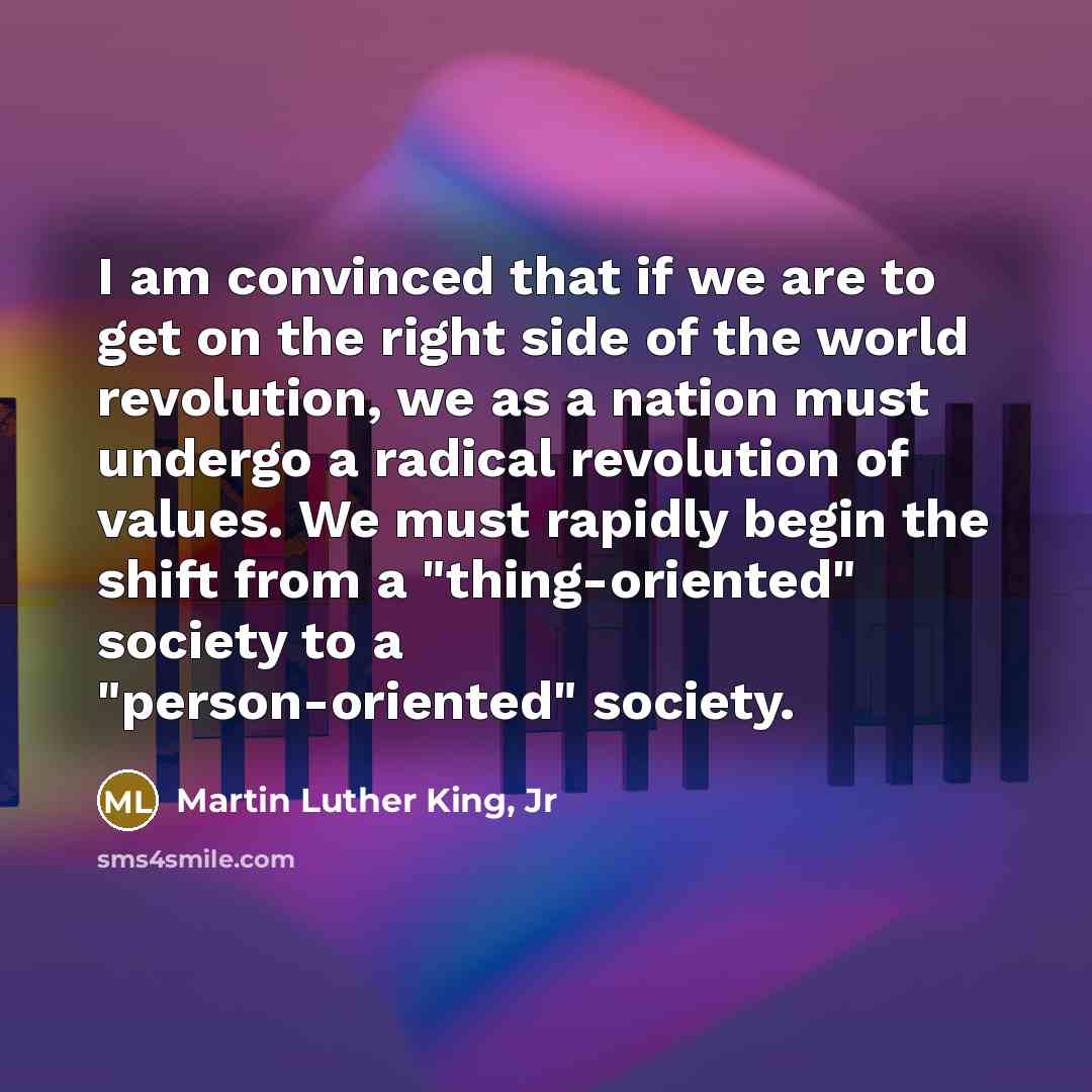 “I am convinced that if we are to get on…” quote by Martin Luther King, Jr