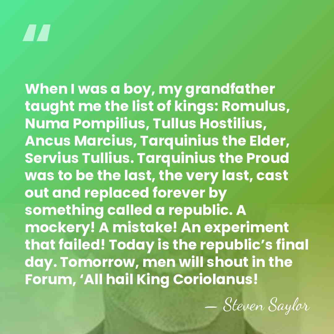 When I was a boy, my grandfather taught me the list of&hellip; - Steven Saylor
