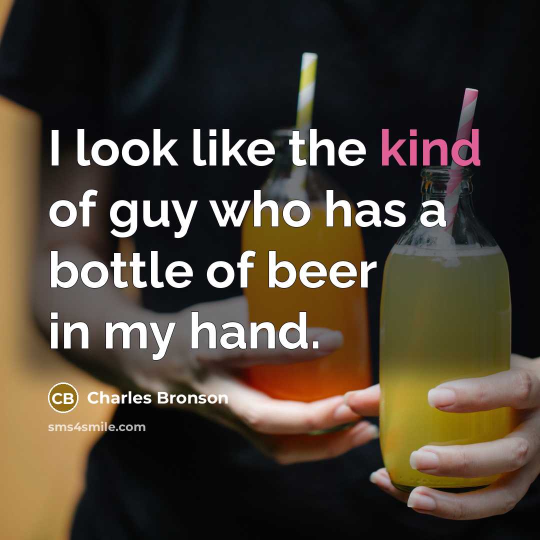 “I look like the kind of guy who has a…” quote by Charles Bronson