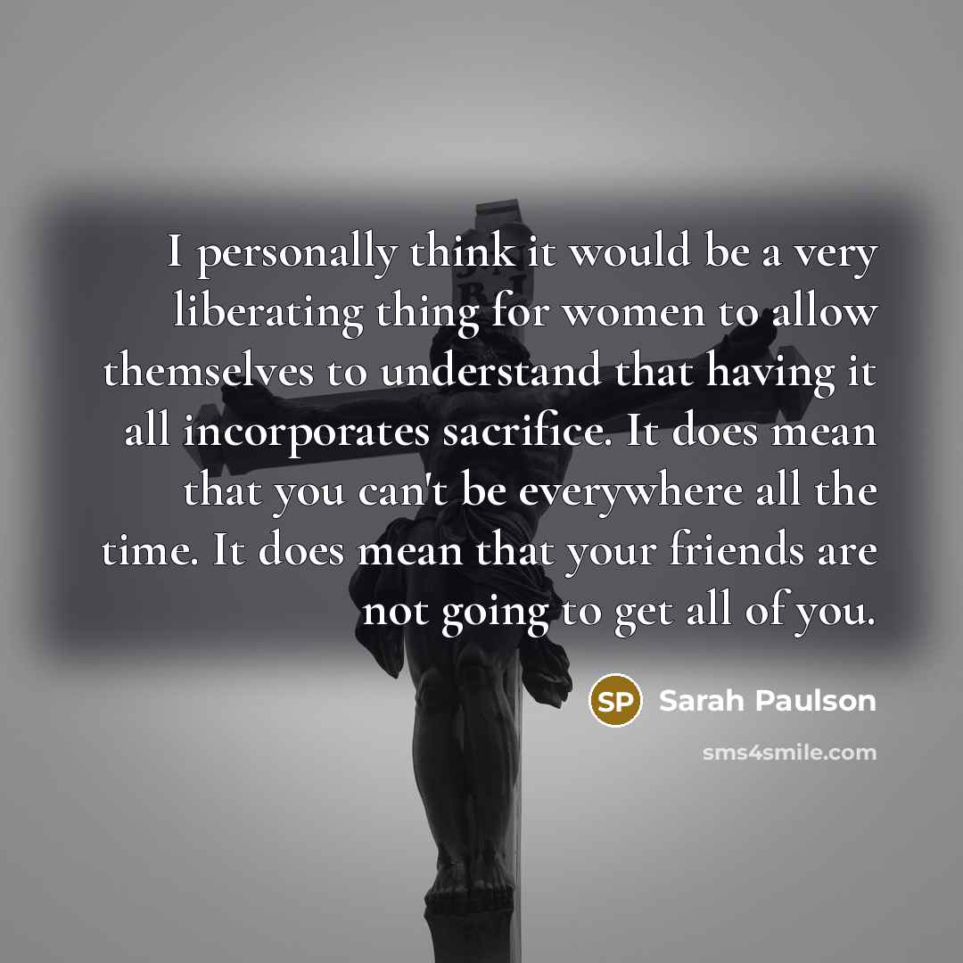“I personally think it would be a very liberating thing…” quote by Sarah Paulson