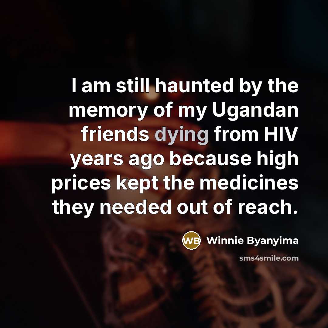 “I am still haunted by the memory of my Ugandan…” quote by Winnie Byanyima
