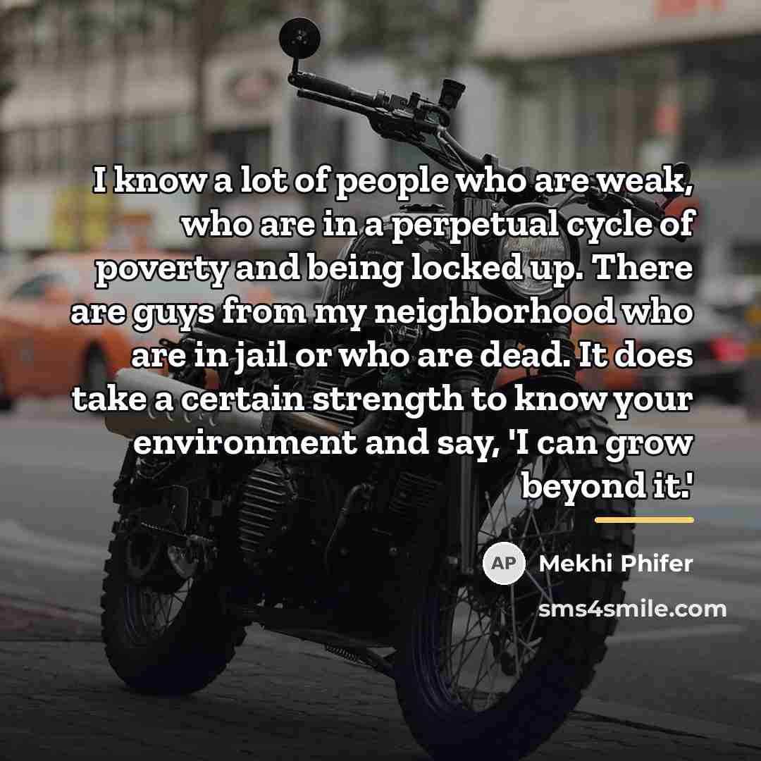 “I know a lot of people who are weak, who…” quote by Mekhi Phifer