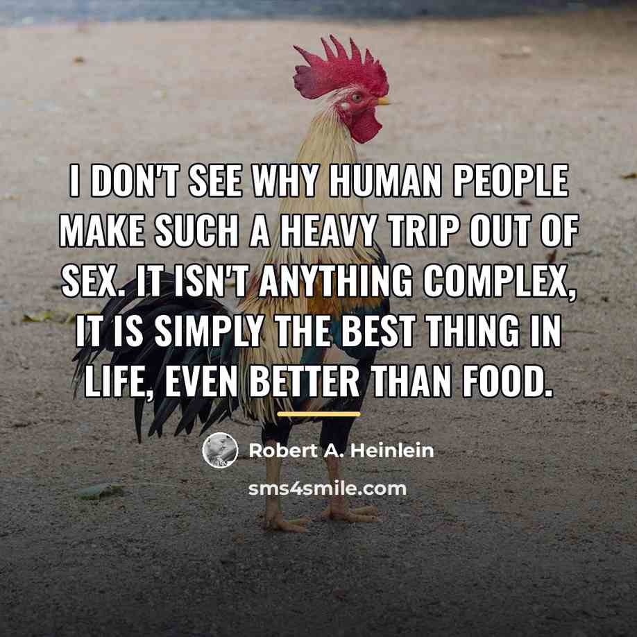 “I don't see why human people make such a heavy…” quote by Robert A. Heinlein