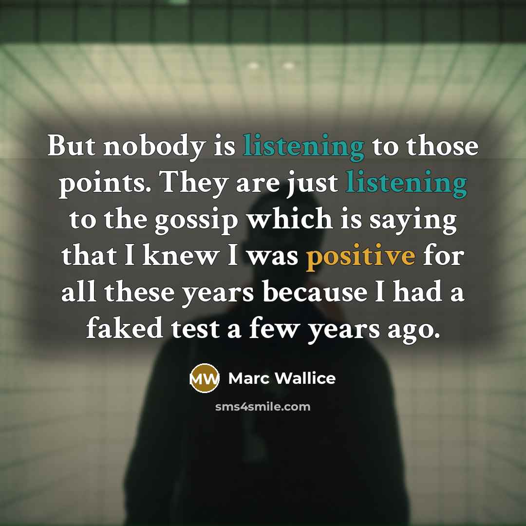 “But nobody is listening to those points. They are just…” quote by Marc Wallice