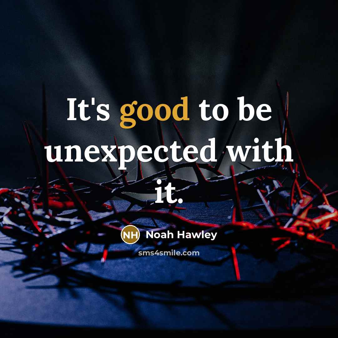 “It's good to be unexpected with it.…” quote by Noah Hawley