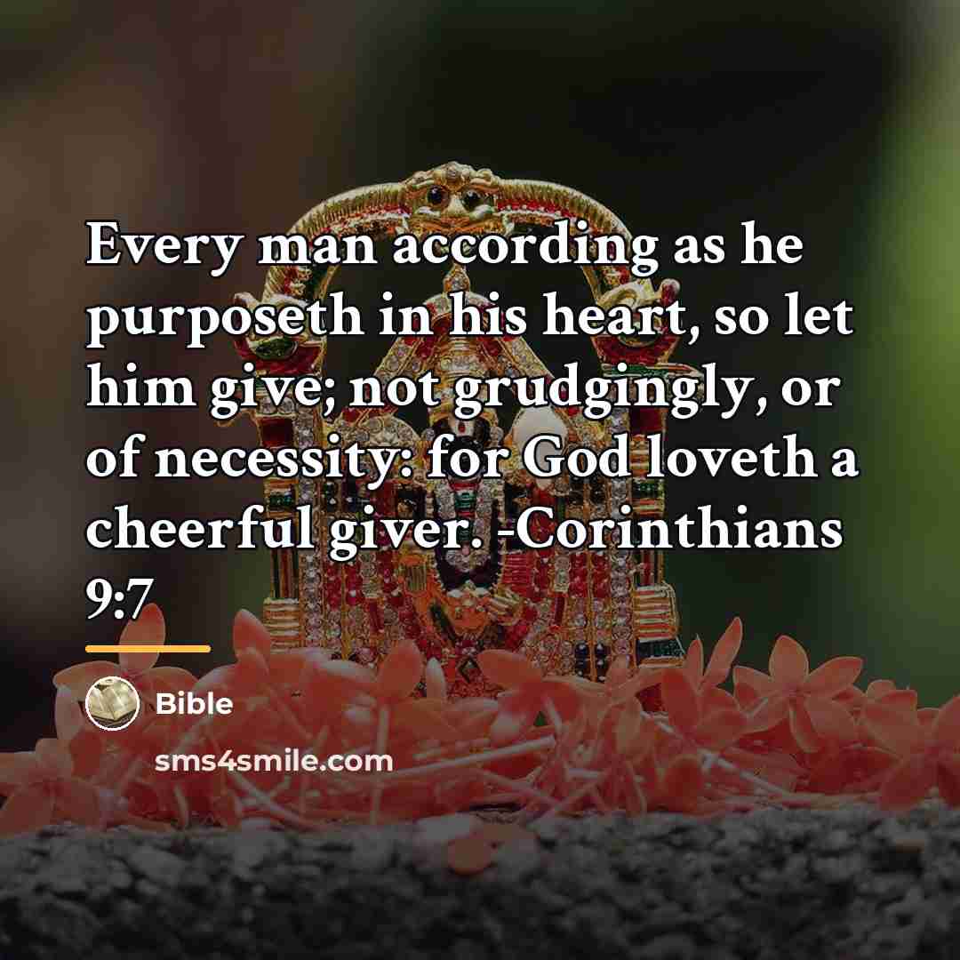 “Every man according as he purposeth in his heart, so…” quote by Bible