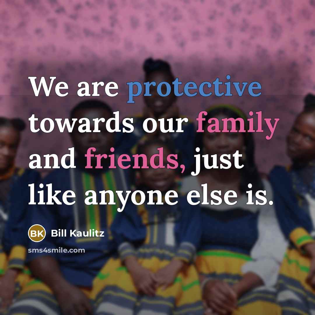 “We are protective towards our family and friends, just like…” quote by Bill Kaulitz