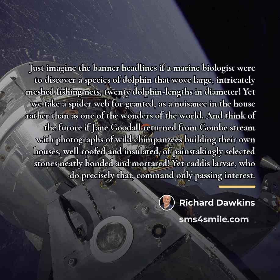 “Just imagine the banner headlines if a marine biologist were…” quote by Richard Dawkins