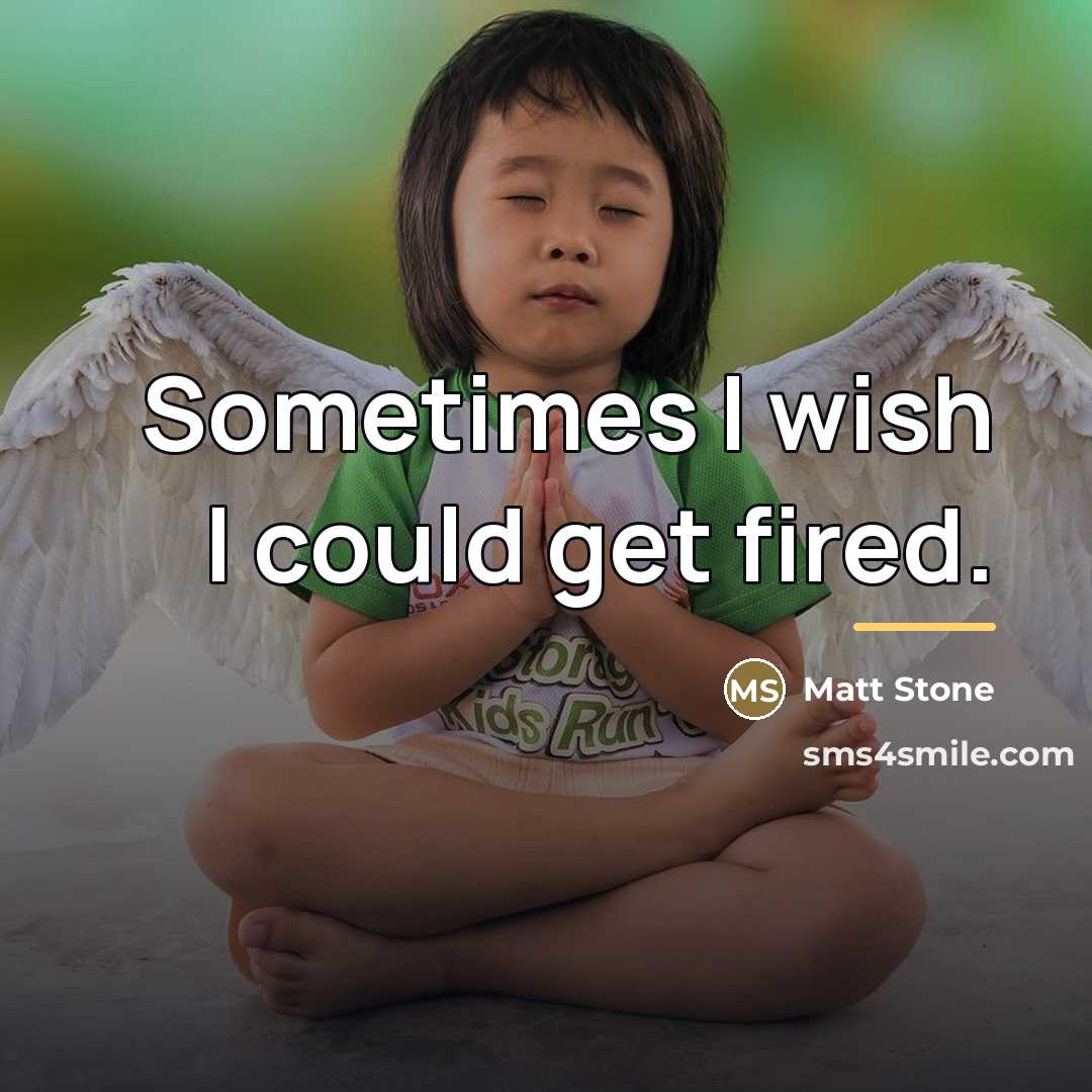 “Sometimes I wish I could get fired.…” quote by Matt Stone