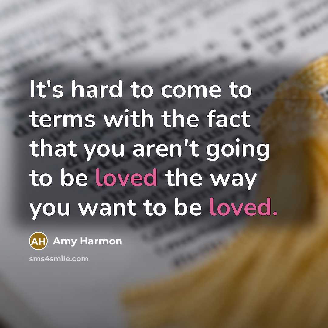 “It's hard to come to terms with the fact that…” quote by Amy Harmon