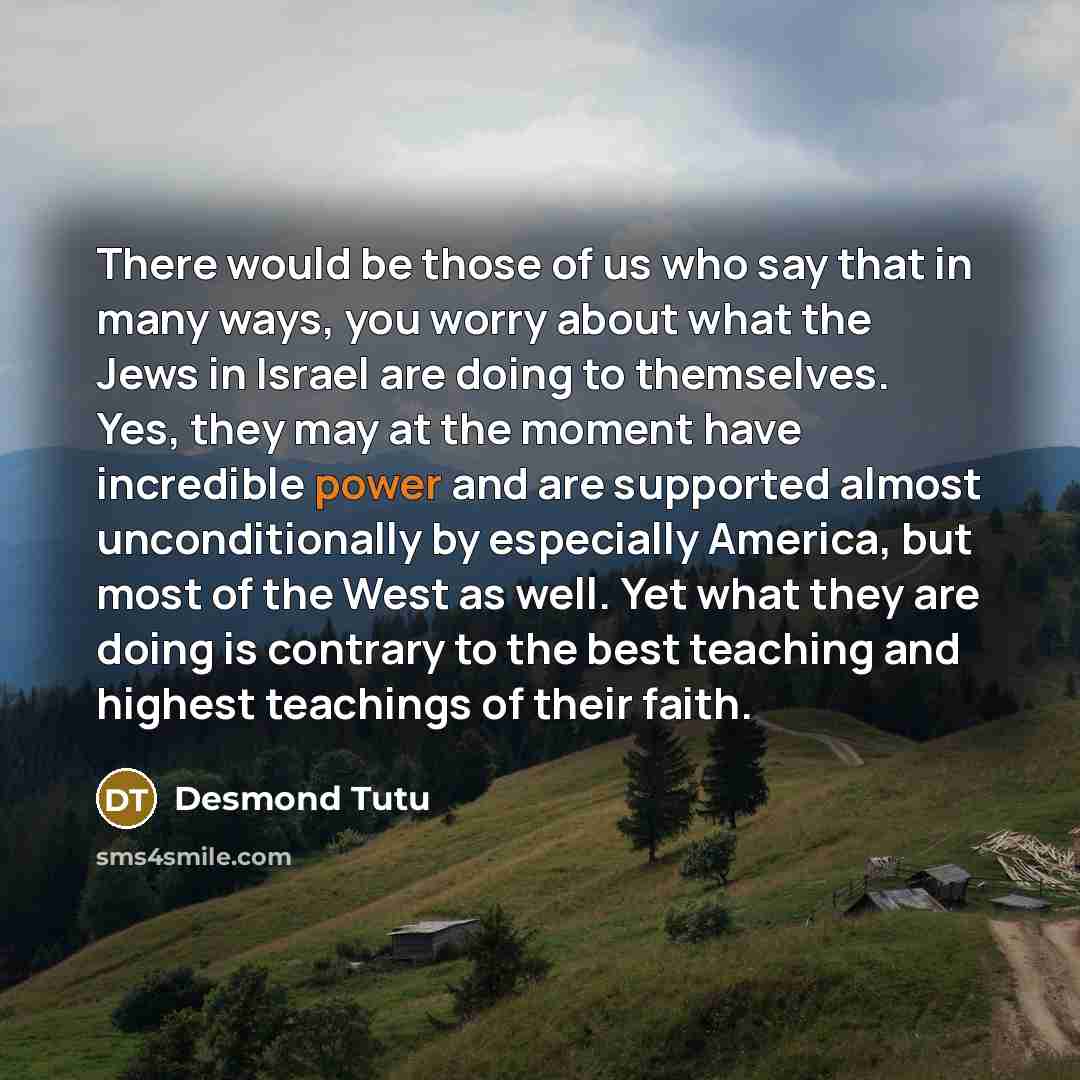 “There would be those of us who say that in…” quote by Desmond Tutu