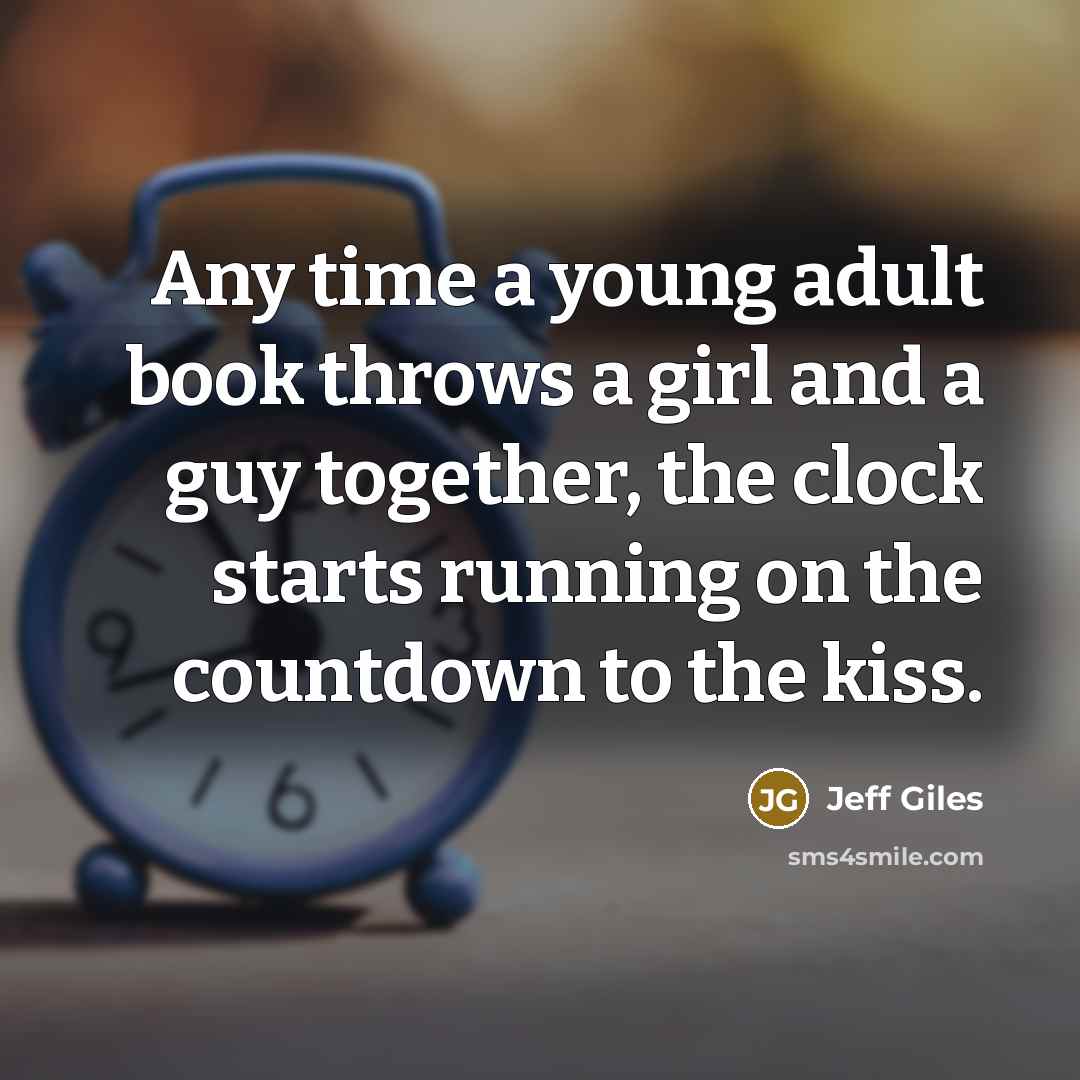 “Any time a young adult book throws a girl and…” quote by Jeff Giles
