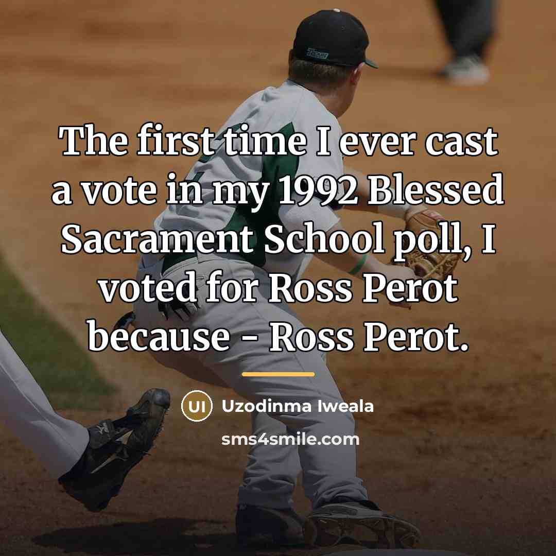 “The first time I ever cast a vote in my…” quote by Uzodinma Iweala