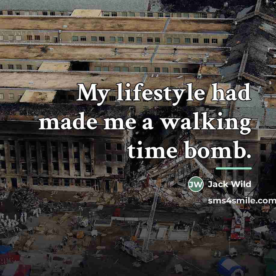 “My lifestyle had made me a walking time bomb.…” quote by Jack Wild