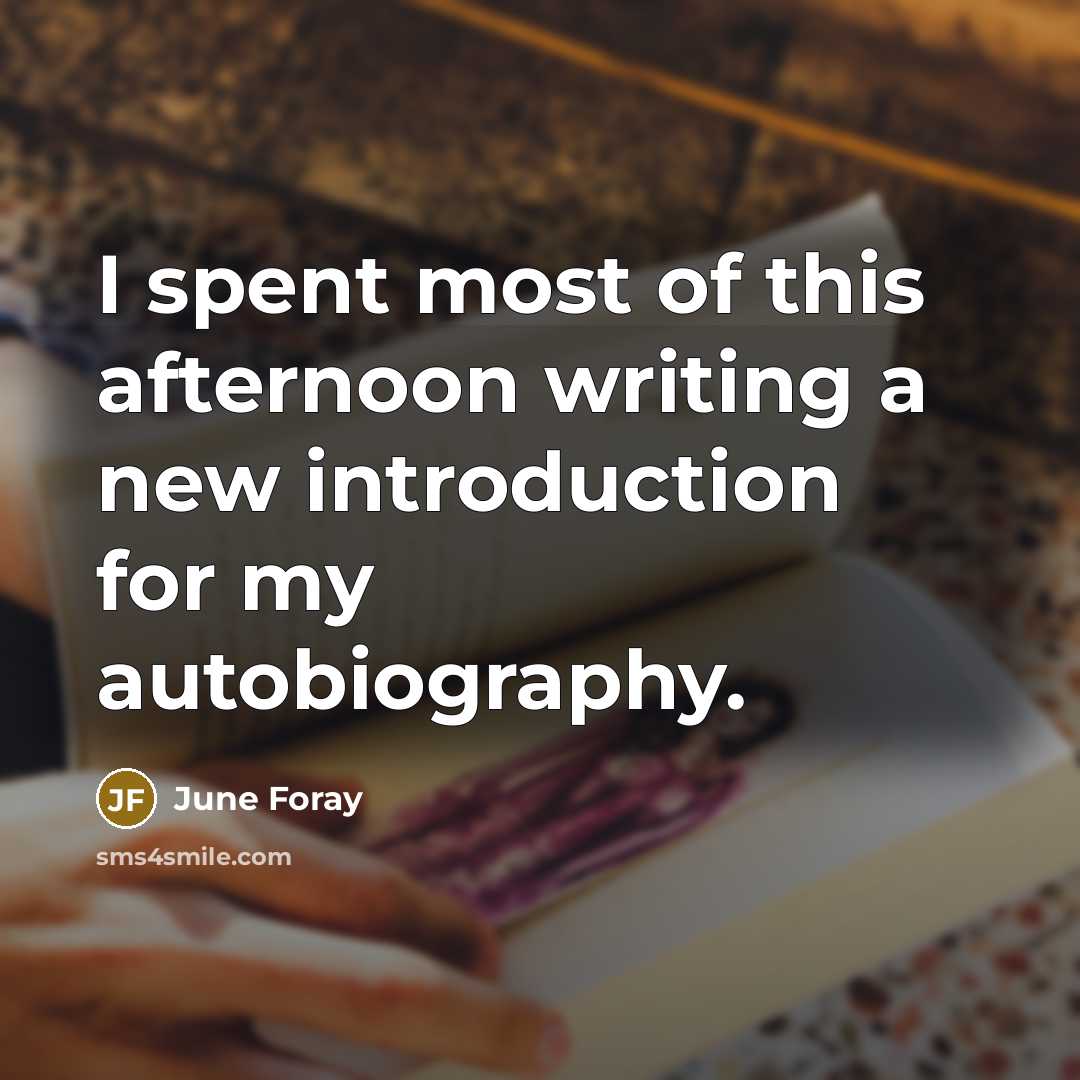 “I spent most of this afternoon writing a new introduction…” quote by June Foray