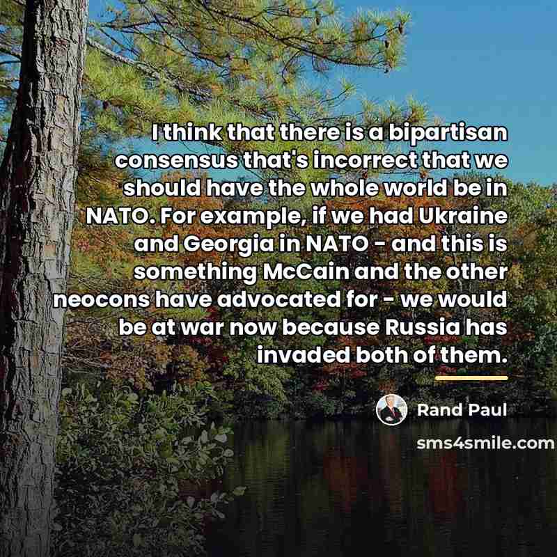 “I think that there is a bipartisan consensus that's incorrect…” quote by Rand Paul